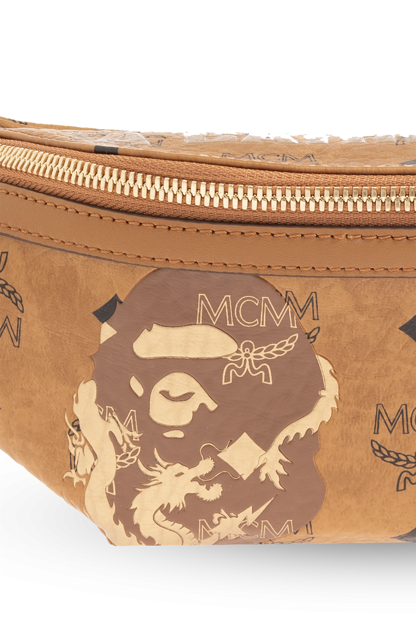 Mcm x bape online bag